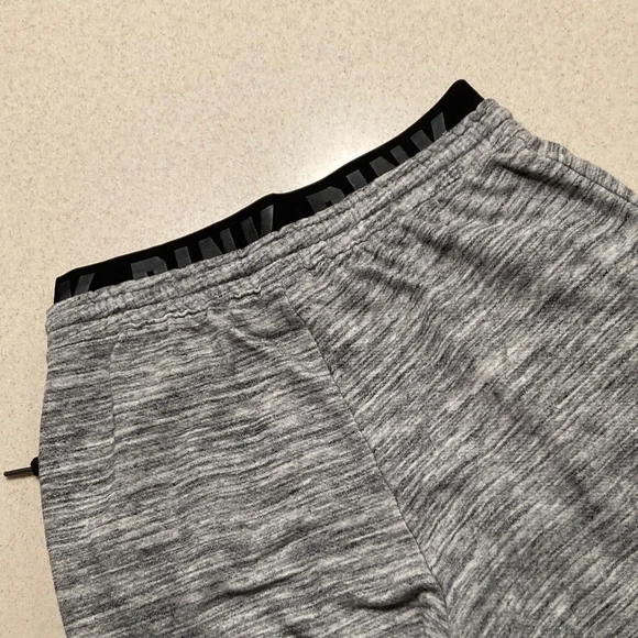 PINK Victoria's Secret Gray Joggers with Star Design Bling Women Size S - Picture 14 of 14